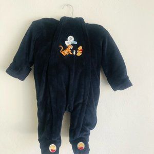 Baby 6-9 Month Winnie The Pooh Winter Snow Suit Bodysuit One piece Hooded